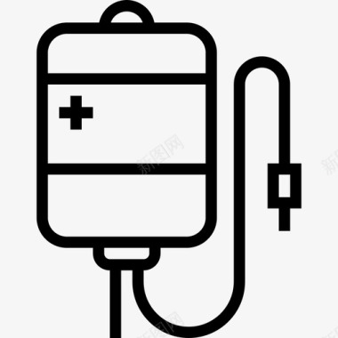输血保健5线性图标图标
