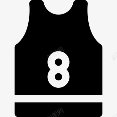 篮球运动衫45号衣服填充物图标图标