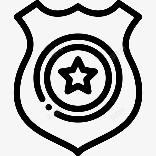 警徽正义2号直系图标svg_新图网 https://ixintu.com 正义2号 直系 警徽