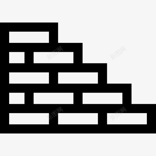 砖墙考古学5线性图标svg_新图网 https://ixintu.com 砖墙 线性 考古学5