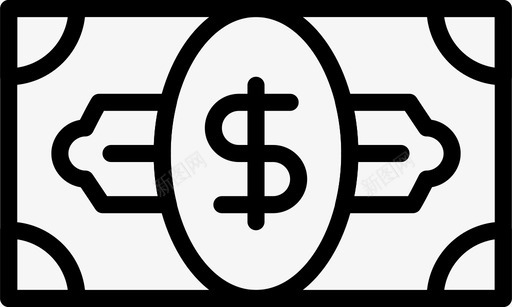 美元钞票商业金融图标图标
