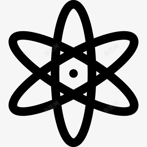 原子科幻8线性图标svg_新图网 https://ixintu.com 原子 科幻8 线性
