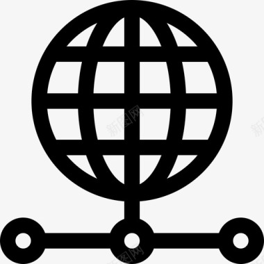 全球互联网安全15线性图标图标