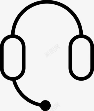 耳机客服热线图标图标