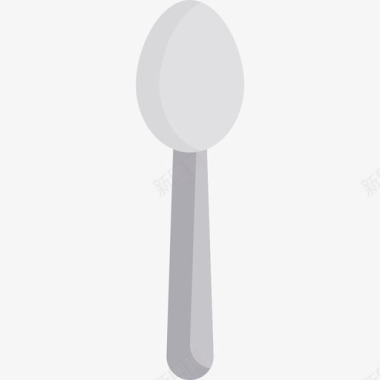勺子食物和饮料11平的图标图标