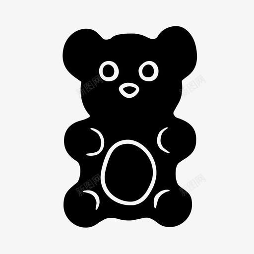 果冻熊软糖熊甜甜的图标svg_新图网 https://ixintu.com 果冻熊 甜甜的 软糖熊