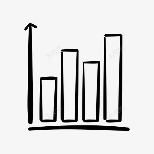 柱状图数据财务图标svg_新图网 https://ixintu.com 信息图 图表 报告 数据 柱状图 统计 财务