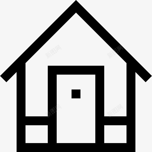 住宅ui23直线型图标svg_新图网 https://ixintu.com ui23 住宅 直线型