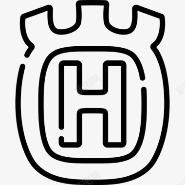Husqvarna交通标志2线性图标图标