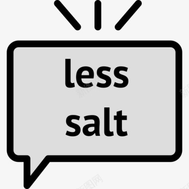 盐适合度40线性颜色图标图标
