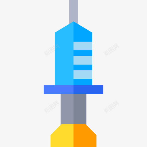 注射器化学12扁平图标svg_新图网 https://ixintu.com 化学12 扁平 注射器