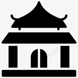 瓦拉纳西泰国寺瓦阿伦曼谷寺泰国地标图标高清图片