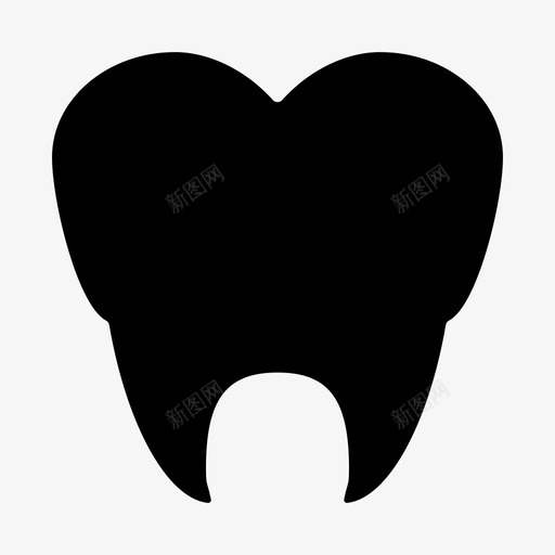 牙犬齿臼齿图标svg_新图网 https://ixintu.com 字形图标 牙 犬齿 臼齿