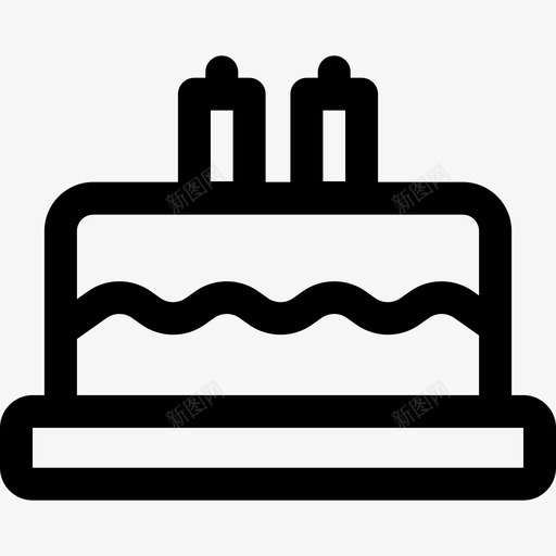 生日蛋糕宝宝46岁直系图标svg_新图网 https://ixintu.com 宝宝46岁 生日蛋糕 直系