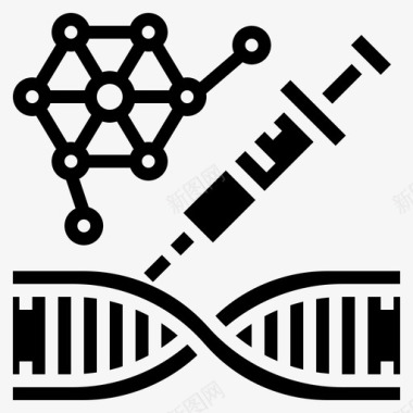 基因改造生物学染色体图标图标