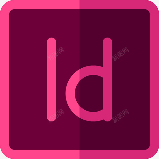 Indesignadobe徽标8平面图标svg_新图网 https://ixintu.com Indesign adobe徽标8 平面