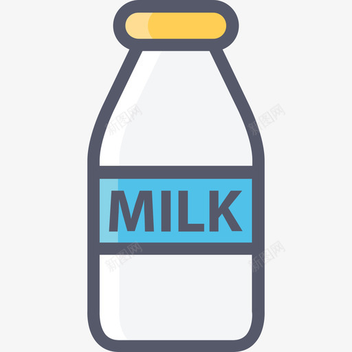 牛奶饮料和饮料4线性颜色图标svg_新图网 https://ixintu.com 牛奶 线性颜色 饮料和饮料4
