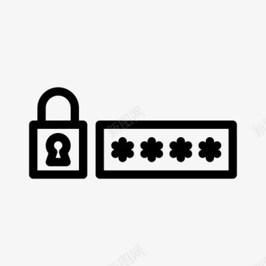 安全登录密码pin码图标图标