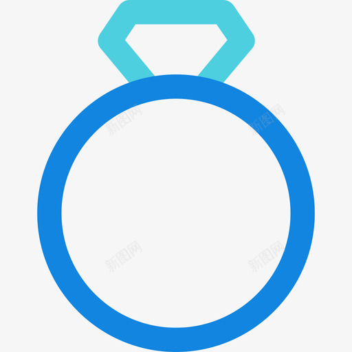 订婚戒指杂项22线性蓝色图标svg_新图网 https://ixintu.com 杂项22 线性蓝色 订婚戒指
