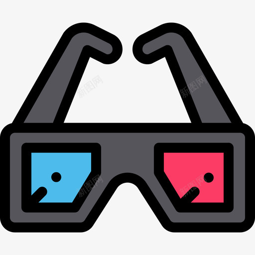 3d眼镜游戏28线性颜色图标svg_新图网 https://ixintu.com 3d眼镜 游戏28 线性颜色