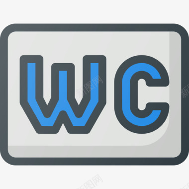 Wc寻路3线性颜色图标图标