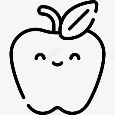 苹果33号春直线型图标图标