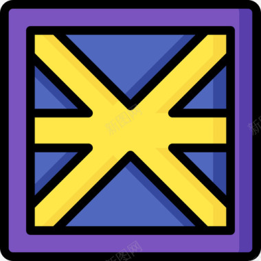 板条箱电子游戏9线性颜色图标图标