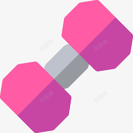 哑铃健身器材10扁平图标svg_新图网 https://ixintu.com 健身器材10 哑铃 扁平