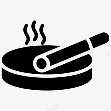 香烟烟灰缸尼古丁图标图标