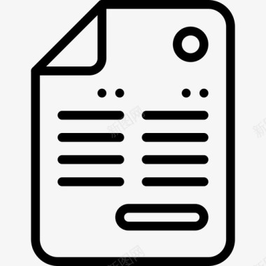 文件和纸张业务内容图标图标