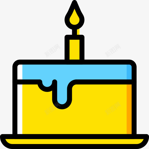 生日蛋糕派对31黄色图标svg_新图网 https://ixintu.com 派对31 生日蛋糕 黄色