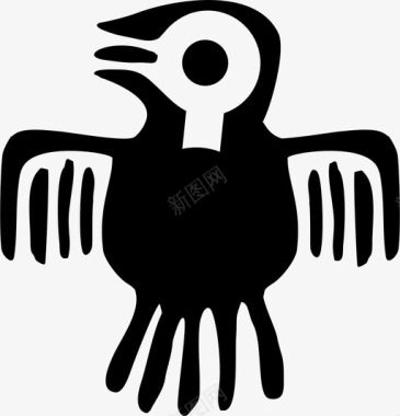 墨西哥鸟墨西哥象征图标图标