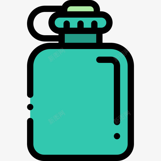 水瓶冒险7线性颜色图标svg_新图网 https://ixintu.com 冒险7 水瓶 线性颜色