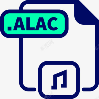 Alac24号文件绿影图标图标