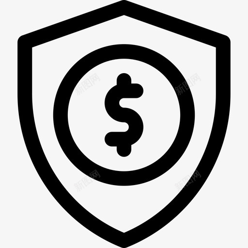 安全银行11线性图标svg_新图网 https://ixintu.com 安全 线性 银行11
