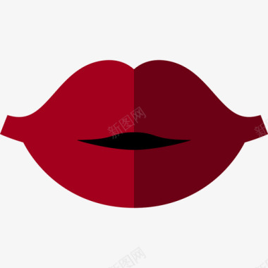 嘴唇漂亮的2扁平图标图标
