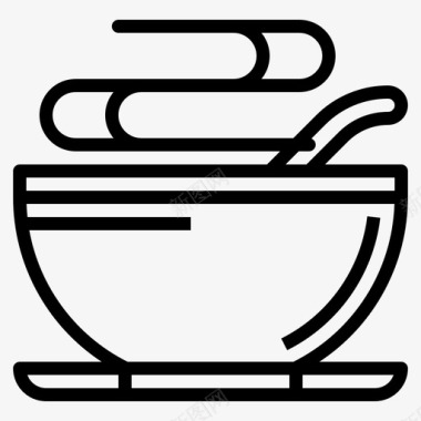 汤烹饪食物图标图标