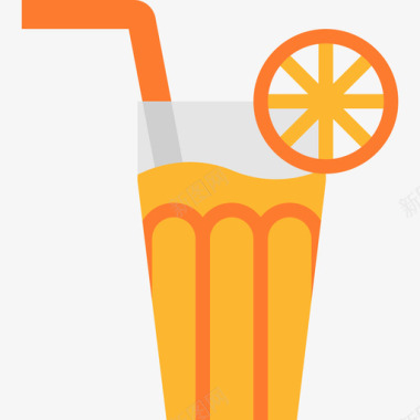 6健康橙汁图标图标