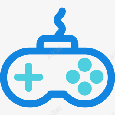 Gamepad商务172线性蓝色图标图标