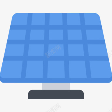 太阳能电池板生态27扁平图标图标