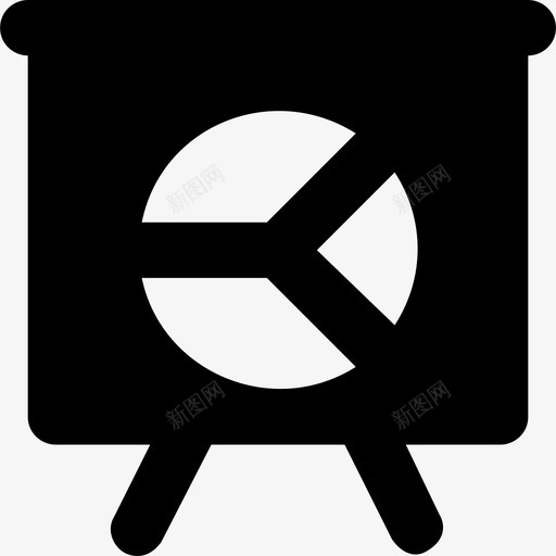饼图学校和教育2实心图标svg_新图网 https://ixintu.com 学校和教育2 实心 饼图