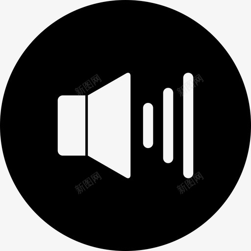音量动作活动图标svg_新图网 https://ixintu.com 动作 声音 媒体播放器 扬声器 波浪 注意力 活动 音乐 音量
