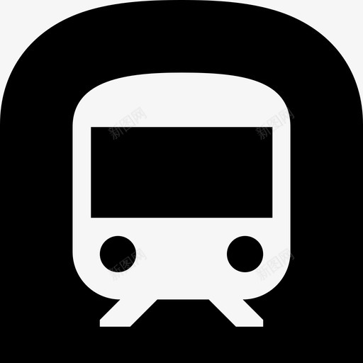 地铁地图和交通工具单色图标svg_新图网 https://ixintu.com 单色 地图和交通工具 地铁