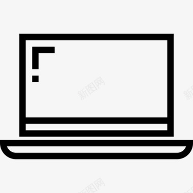 笔记本电脑小工具2线性图标图标