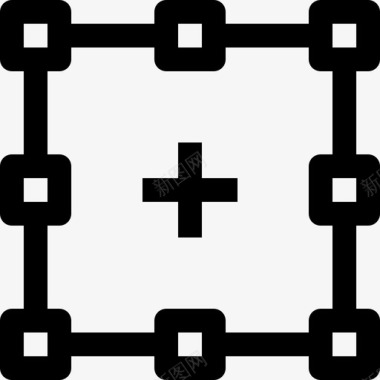 选择元素线性图标图标