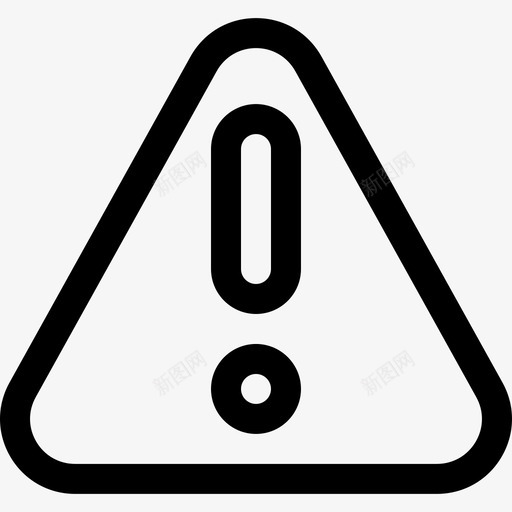 警告信号和禁令线性图标svg_新图网 https://ixintu.com 信号和禁令 线性 警告