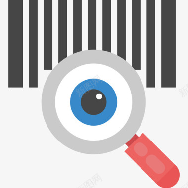 条形码购物和商业21扁平图标图标