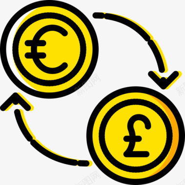 交易所业务78黄色图标图标