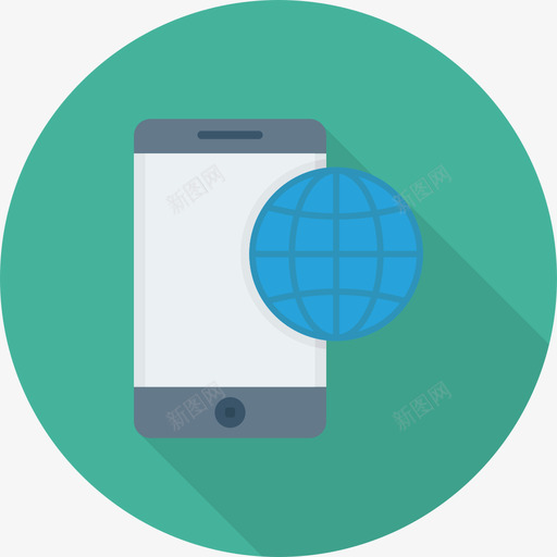 智能手机网页界面圆形图标svg_新图网 https://ixintu.com 圆形 智能手机 网页设计界面