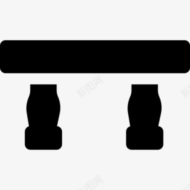 桌子家具21已填充图标图标